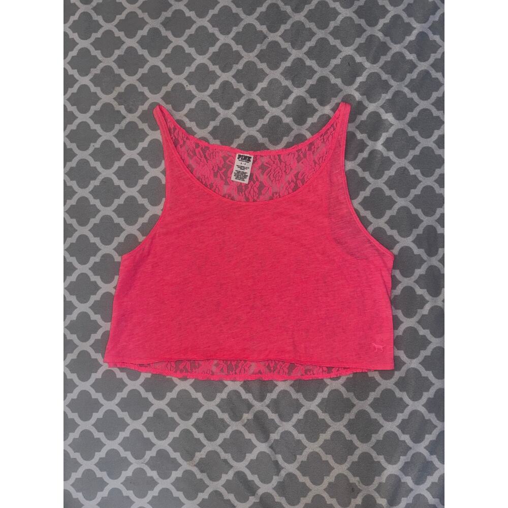 Y2K PINK VS lace tank